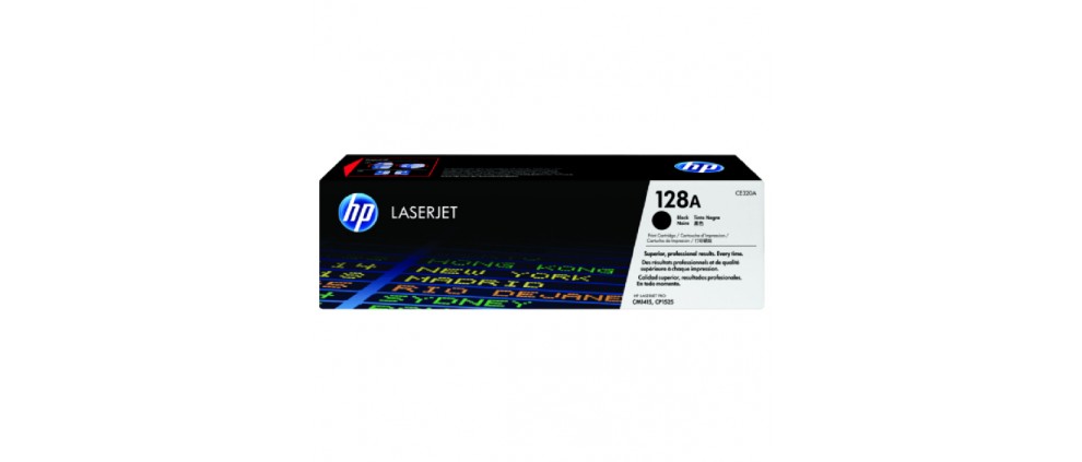 HP 128A Black Original LaserJet Toner Cartridge (CE320A) (2K)